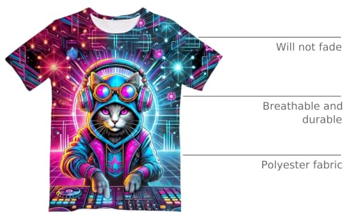 Image of Kids Neon Tie Dye Shirt for Boys Girls Tie-Dye T-Shirt Hippes Tshirt Senior Children Tee Size 6-16 Years Age