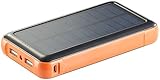 revolt Solarladegerät für Handy: Solar-Powerbank PB-200.s mit 20.000 mAh, Ladestand-Anz, 2X USB (Solar Akku Handy)