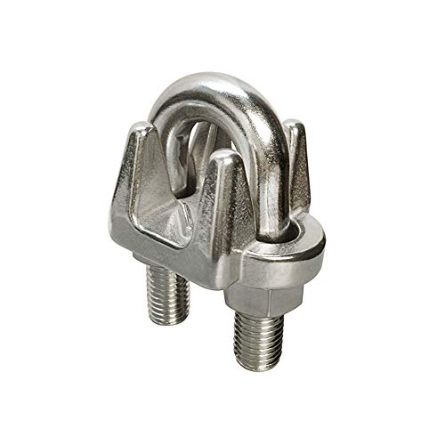 5 Pc 1/8'' Marine Stainless Steel 316 Heavy Duty Wire Rope Clips Cable Clamp Rig Boat