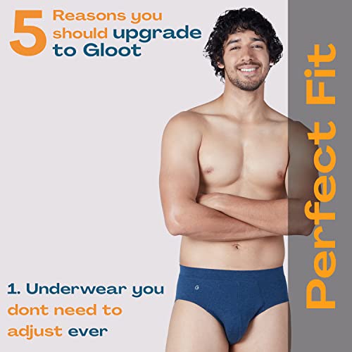 Image of GLOOT Men's Cotton Modern Solid Briefs