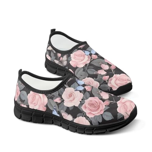 Image of Women's Loafers Slip On Slip Shoe Casual Walking Shoes Non Slip Work Shoes Mesh Athletic Sneakers