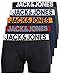 JACK & JONES Herren Unterhosen 5er Set Pack Männer Boxershorts Weiss schwarz blau grau Trunks 12204864 (L, 5er Pack Mix 8)
