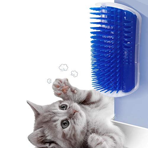 prowithlin Cat Self Groomer, 2 Pack Cat Grooming Brush, Cat Face Scratcher, Wall Corner Groomers Soft Grooming Brush Cat Massage Combs for Short Long Fur Cats, Softer Massager Toy for Kitten Puppy