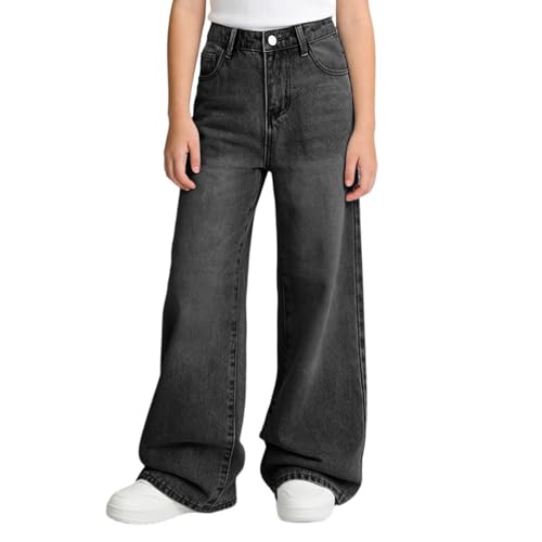 Jeans filles baggy classique long doté de poches pratiques