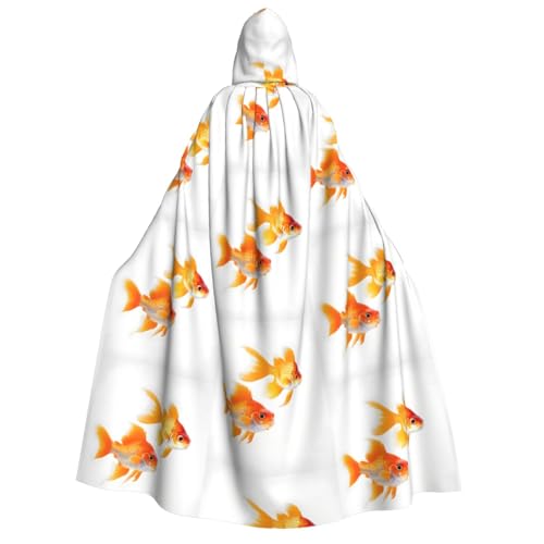 Cape à capuche poissons rouges EdWal costume Halloween et cosplay adulte