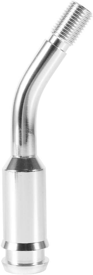 Dweekiy Gear Stick Extension, 5inch Gear Shifter Stick Lever Bend Extension Shift Knob Extender for T4 Silver