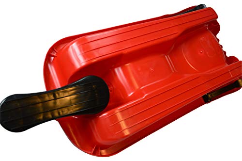 AlpenGaudi AlpenDrive Rot Bob 93 cm Lenkbob Rodel Kinderschlitten Schlitten