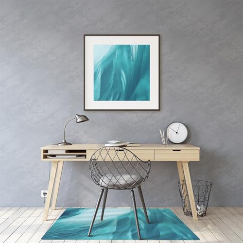 Tapis de chaise pour parquet et sol dur protecteur PVC rectangulaire - 4