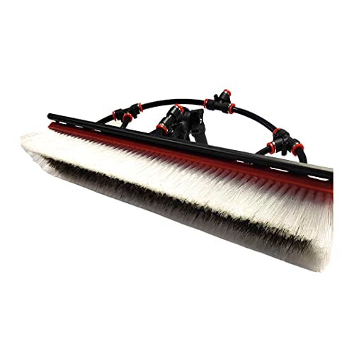 Tucker Alpha Hybrid Extra Large, Water Fed Boar And Nylon Bristle Brush With 4 Pencil Jets, For Window And Solar Panel Cleaning, By Rhg Products #TOP3