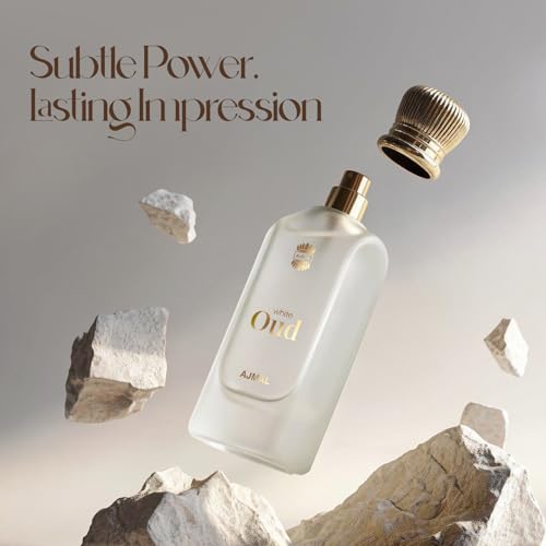 Image of Ajmal White Oud Eau De Parfum 100ML - Floral Woody Musky Long Lasting Perfume for Men & Women | Unisex Luxury Fragrance