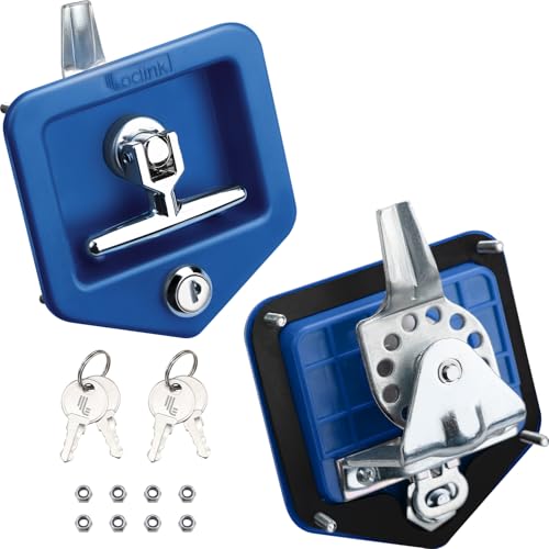 Loclink Heavy Duty Truck Tool Box Locks with ABS Panel, 2PCS T-Handle Latch with Keys Corrosion...