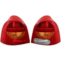 Diederichs Heckleuchten Rückleuchten Rücklicht Set rechts & links Satz für Renault Twingo (C06) 09/1998-06/2004, Kunststoff ohne Lampenträger, Rot