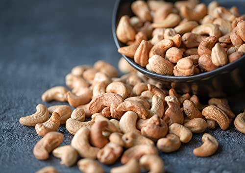 Organic Dry Roasted Whole Cashews With Himalayan Salt, 4 Pounds – Non-Gmo, Oven Roasted And Lightly Salted Nuts, No Oil Added, Vegan, Kosher, Bulk. High In Protein. Great Wholesome And Crunchy Snack #TOP5
