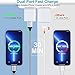 Charger Block, USB Wall Charger, Double USB Fast Charging Cube Block charger Box, 2.1A Phone CHARGERr Power Adapter 3Pack for iPhone 17 16 15 14 13 12 11 Pro Max XS XR X 8 Samsung Galaxy S25 Ultra A17