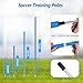 Soccer Agility Training Poles Equipment |Adjustable Soccer Equipment for Training Includes 6 Flexible Agility Poles, 20FTAgility Ladder,10 Football Cones for Speed Outdoor Training Athletes & Kids
