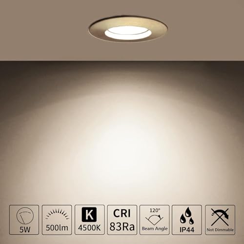 Foco LED empotrable HiBay para techos con poco espacio y zonas de alta humedad IP44 7