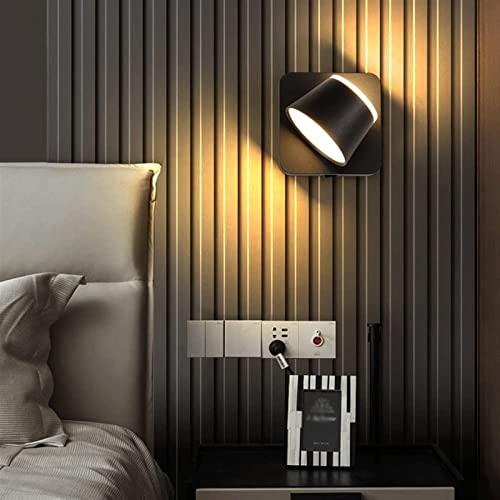 Lampara de noche de dormitorio dorada con acabado refinado y luz LED 2