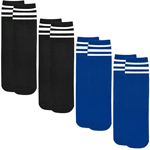 Kids Soccer Socks Youth Soccer Socks Boys Soccer Socks Kids 4-6 Boys Kids Baseball Socks Black Blue Soccer Socks Toddler #TOP5