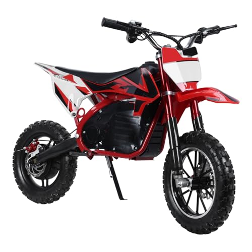 Kids Dirt Bike,Electric Motocross Dirt Bike with Speeds up to 15.5 MPH for Uphill and Off-Road Conditions,36V Electric Motorcycle Off-Road Mini Bike with Front & Rear Disc Brake,Support Up to 220 LBS