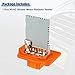 ACROPIX Fan Blower Motor Resistor Heater Replacement Fit for Hyundai Elantra - Pack of 1 Orange Silver Tone
