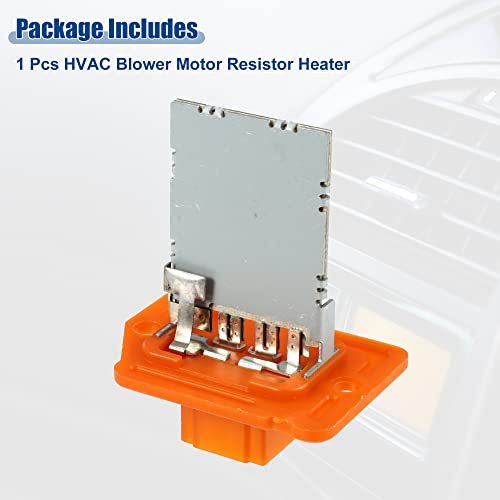 Image of ACROPIX Fan Blower Motor Resistor Heater Replacement Fit for Hyundai Elantra - Pack of 1 Orange Silver Tone