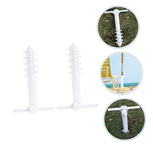 Ancre de Parasol de Plage UKCOCO en ABS | Lot de 2 Supports pour Sable - 6