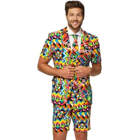 OppoSuits Juego de Pantalones de Traje de Negocios Abstractive para Hombre Cover