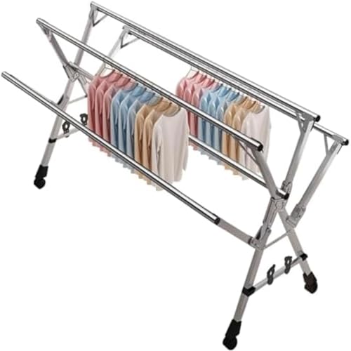 Étendoir à linge pliable idéal pour optimiser l'espace du balcon