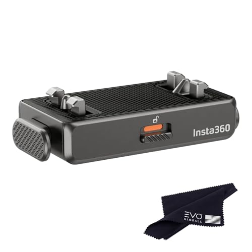 Insta360 X6/X5/X4 Air Quick Release Mount(New Version),48% thinner, Completely Invisible While Shooting, 1/4" mounting Point, Compatible with Standard tripods and Accessories