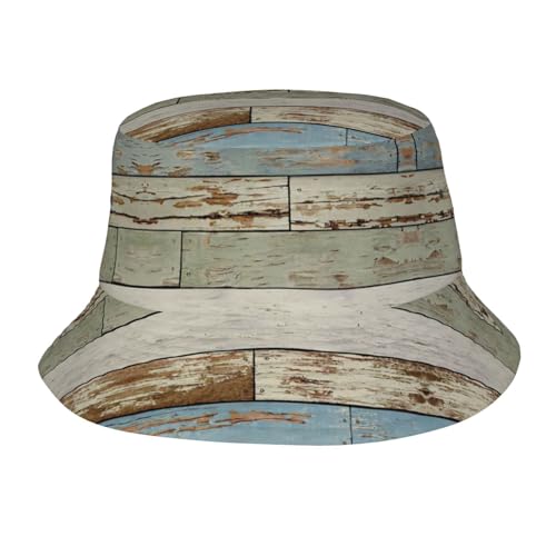 Liulannq Sombrero de pescador de madera antigua, sombrero de sol, hermoso y moderno, color negro