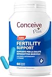 Conceive Plus Supplementi di Fertilità per gli Uomini - Conteggio e Mobilità degli Spermatozoi - Maca, L-Arginina, Zinco, Folati, Acido Folico e Magnesio - Vitamine, 60 Capsule, Fornitura di 30 Giorni