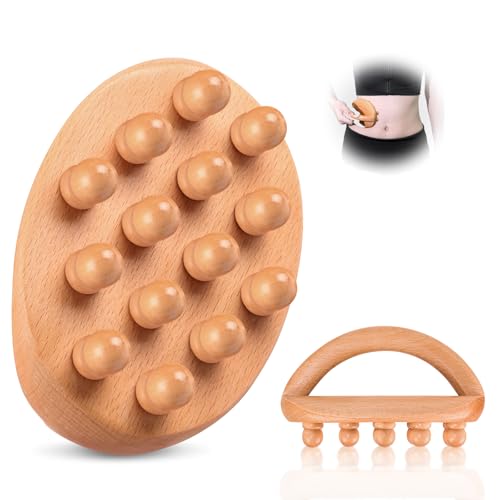 Wood Therapy Massage Tools, Anti Cellulite Massager Body Scraping...