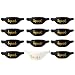 Bachelorette Fanny Packs (Black Squad Cursive, 12 Pack)