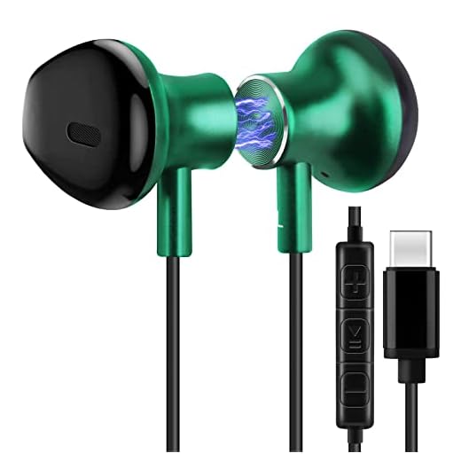XINLIANG USB C Earbuds Type C Headphones Wired with Microphone & Volume Control C Port Earphones for Samsung Galaxy s23 s22 s21 Ultra 5G s20 FE Note 20/10, iPad Pro 2018, Google Pixel,Mac Book