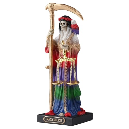 Set de 7 Figuras Santa Muerte Polystone Pintadas miniatura 5