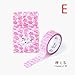 Produktbild Dekoratives Klebeband Für Scrapbooking 2Pcs Romantic Blossoms Dekoratives Klebeband Washi Tape Masking Tape Schulbürozubehör Aufkleber Etikett Briefpapier E.