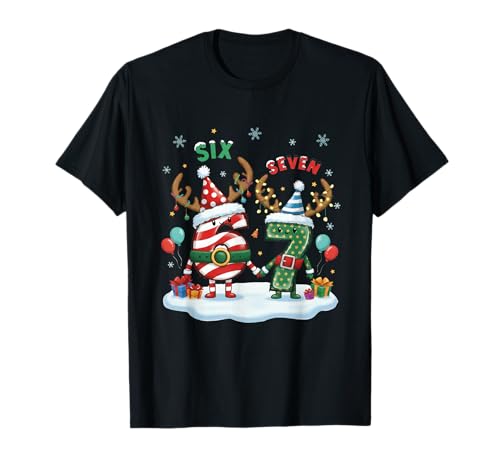 67 Meme Christmas Six Seven Funny Xmas Boys Girls Youth T-Shirt