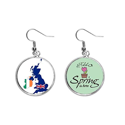 Pendientes Union Jack de Gran Bretaña el regalo original de joyería para viajeras