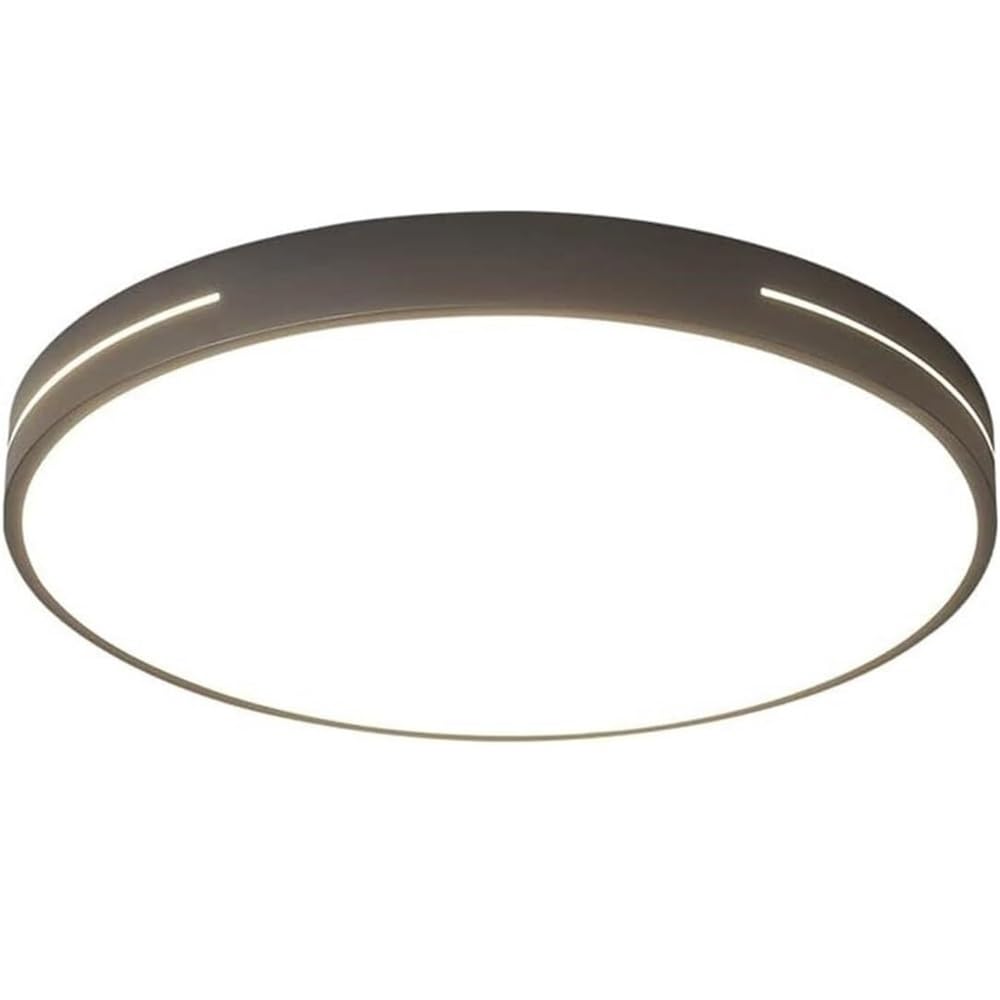 Plafonnier rond moderne noir encastré dimmable à profil bas pour chambre et cuisine