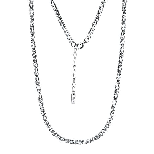 Collier en argent 925 femme avec rivière de zircones pour illuminer votre look quotidien
