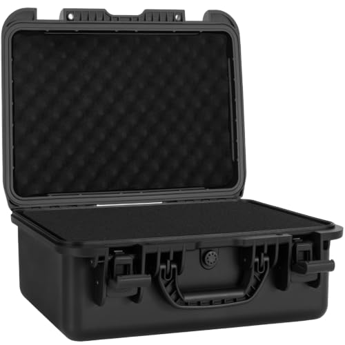 TORIBIO Hard Carrying Case with Foam, Shockproof Storage Box 18x12x5.5 in
