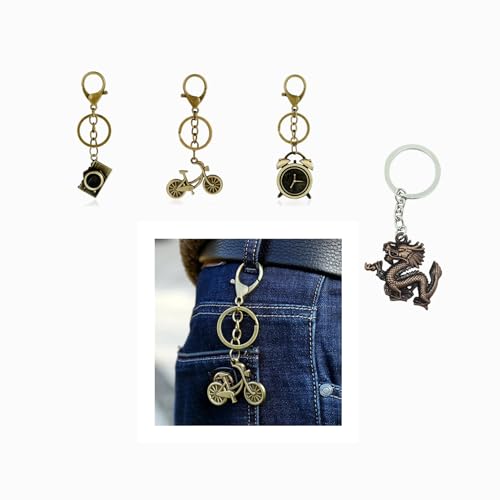 ZYCZFC Bronze Keychain Bicycle Model Bronze Bicycle Model Keyring Delicate Keychain for Men and Women Can Be Used As A festive Birthday Gift Prize — view 6