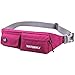 WATERFLY Slim Soft Polyester Water Resistant Waist Bag Pack for Man Women Outdoors Running Climbing Carrying Iphone 5 6 Plus Samsung S5 S6