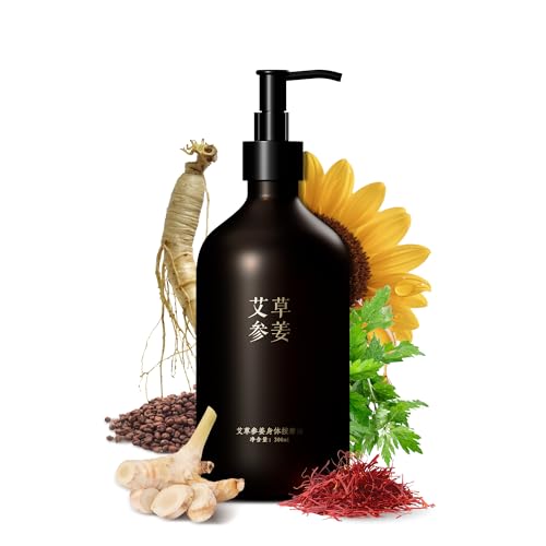 Warming Body Massage Oil for Sore Muscle Massage Therapy 10.1 Fl Oz Massage Oil for Deep Muscle Relaxing & Joint Comfort Body Oil Infused with Mugwort Galangal & Ginseng All Skin Types Men & Women