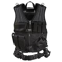 Amazon | Rothco ミリタリーベスト クロスドロー 右利き用 ベルト付