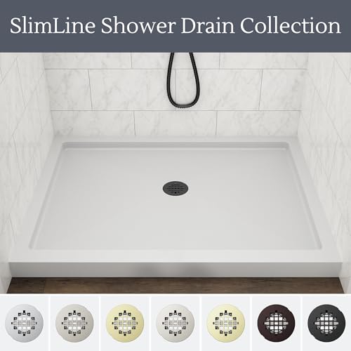 DreamLine Slimline 2 inch Round Shower Drain, Matte Black by DreamLine - Image 7