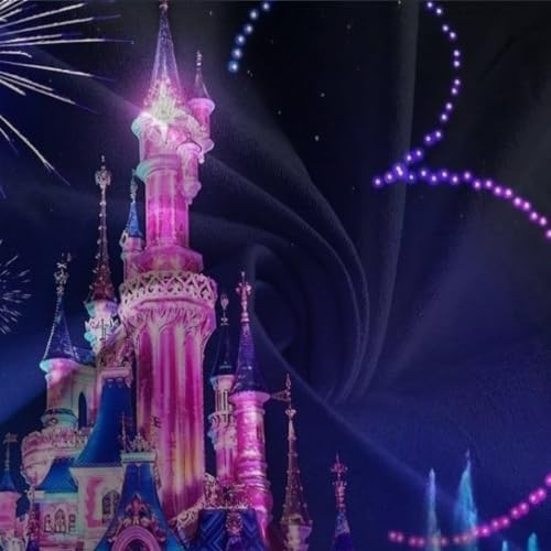 Housse de couette feu d'artifice château 3D lit double 200x200 cm - 7