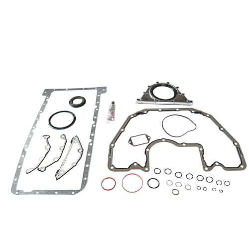 Image of PartsFlow Oil Pan Gasket Set For 02-10 BMW E60 E61 E63 E65 550i 545i 645Ci 745i 4.4L 4.8L For 740i 740li 750li X5 B7 4.0L 4.8L 4.4L