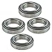 Front Inner & Outer Wheel Bearing w/Seal Kit Pair LH & RH for Suzuki Samurai