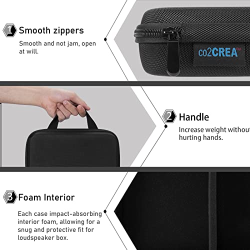 Co2Crea(Tm) For Bose Soundlink Color Wireless Bluetooth Speaker Semi-Hard Eva Carrying Travel Storage Case Bag (Storage Case Black) #TOP2